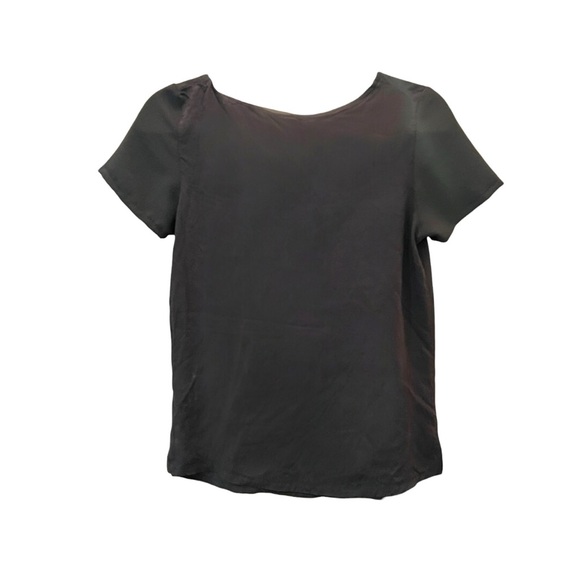 π€ πΜπππ Black Short Sleeve Blouse | Classic Minimal Top π€ - Picture 6 of 7